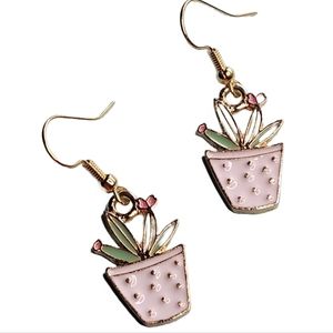 Succulent Plant Earrings